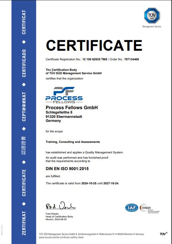 ISO 9001 Certificate